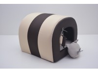 Будка тунель для собак і котів Zoo-hunt Комфорт літо коричнева №1 31х36х31 см 