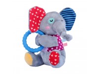 Іграшка для Собак Gigwi Plush Friendz Слоненя з пищалкою та кільцем 