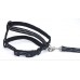 Комплект для собак і котів Zoo-hunt капроновий світловідбиваючий Неон 2,0 см чорний 