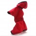Дощовик для собак з капюшоном Zoo-hunt Сільвер червоний міні 21х27 см