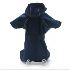 Дощовик для собак з капюшоном Zoo-hunt Сільвер синій міні 21х27 см