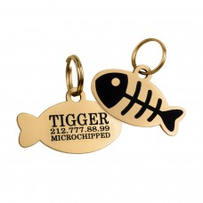 Адресник для Котів BronzeDog Позолота Тип 4  S(90383/Т) 