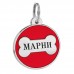 Емальований Адресник BronzeDog Кісточка для Собак Червоний  M(94613) 