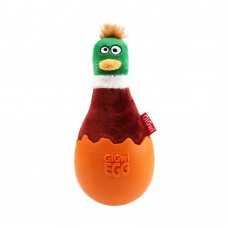 Іграшка для Собак Gigwi Egg Качка Неваляшка з Піщалкою 14 см 