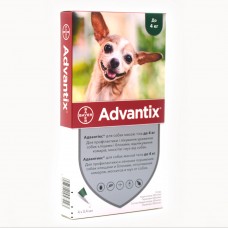 Краплі Bayer Advantix Адвантікс від бліх та кліщів для собак до 4 кг 1 піпетка