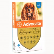 Краплі Bayer від бліх та кліщів для собак Advocate 4-10 кг 1 піпетка