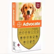 Краплі Bayer від бліх та кліщів для собак Advocate 10-25 кг 1 піпетка