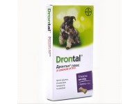 Таблетки Bayer Дронтал Drontal плюс для лікування і профілактики гельмінтозів для собак 6 таблеток 